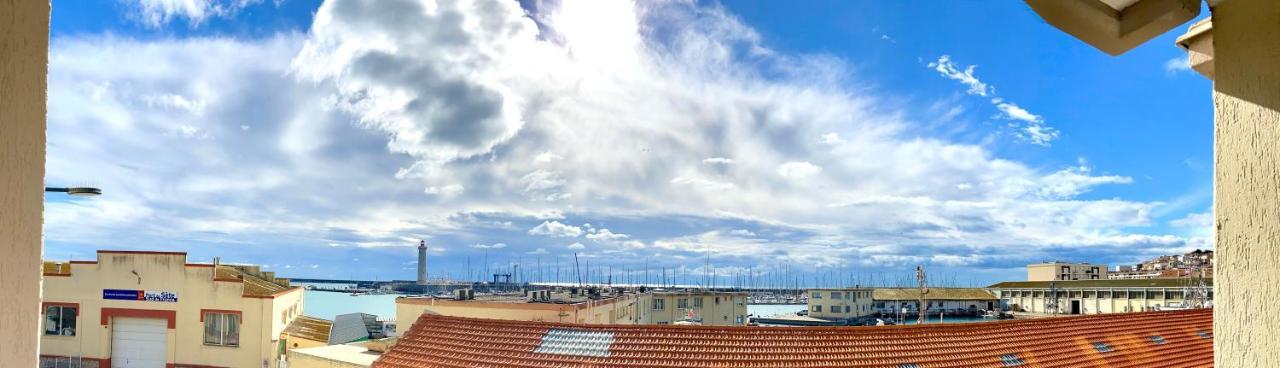 Appartement Escale paisible à Sète, belle terrasse vue sur phare Extérieur photo