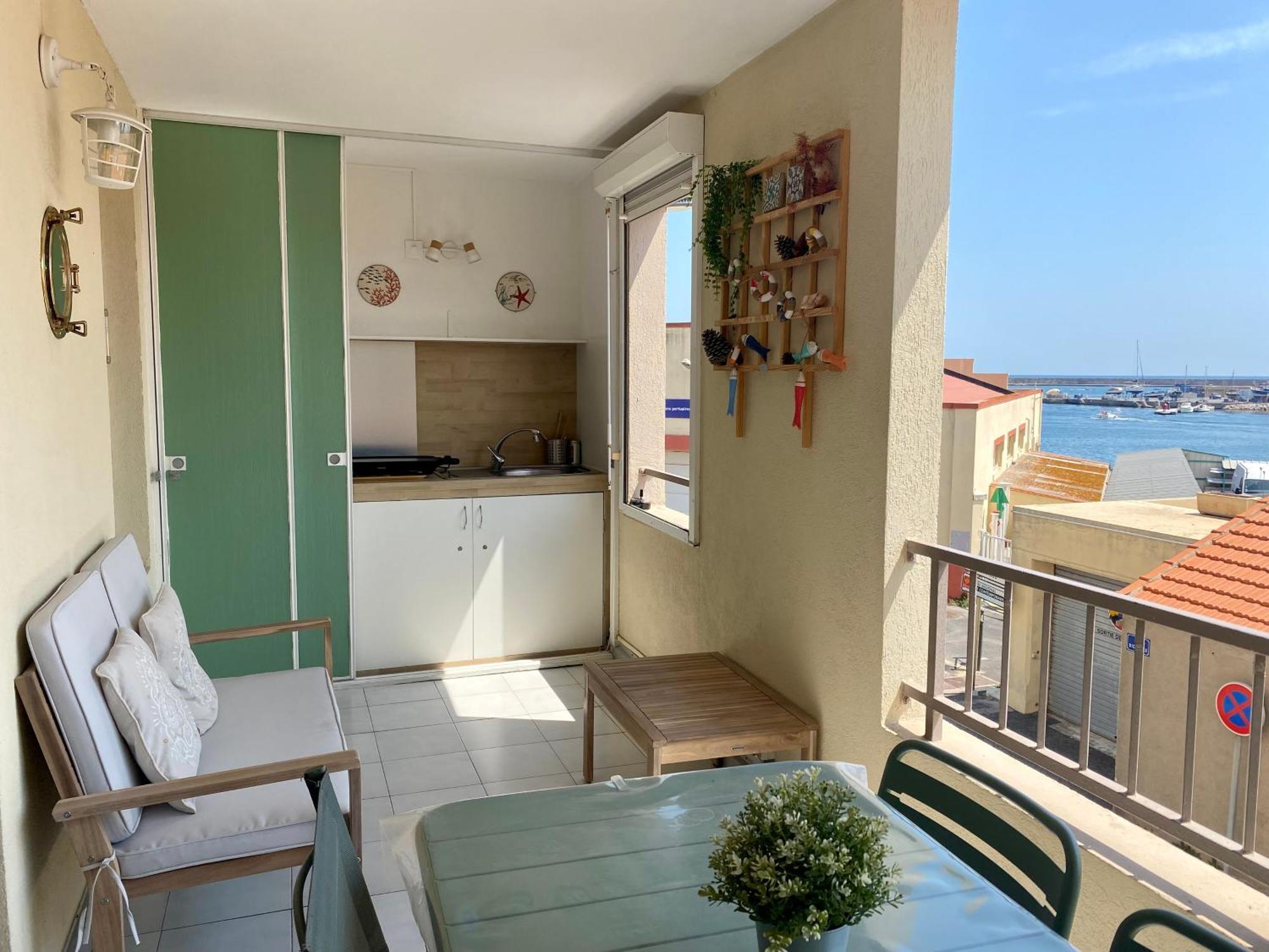 Appartement Escale paisible à Sète, belle terrasse vue sur phare Extérieur photo