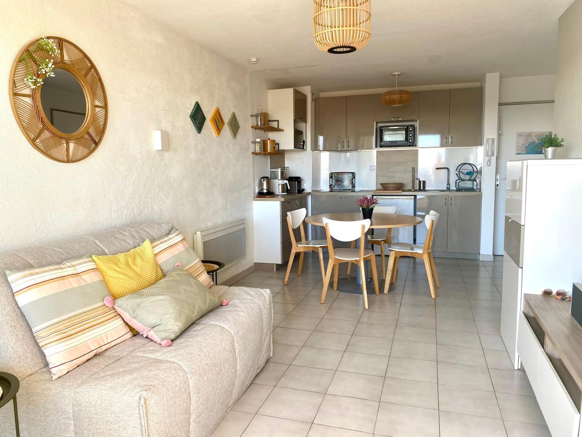 Appartement Escale paisible à Sète, belle terrasse vue sur phare Extérieur photo